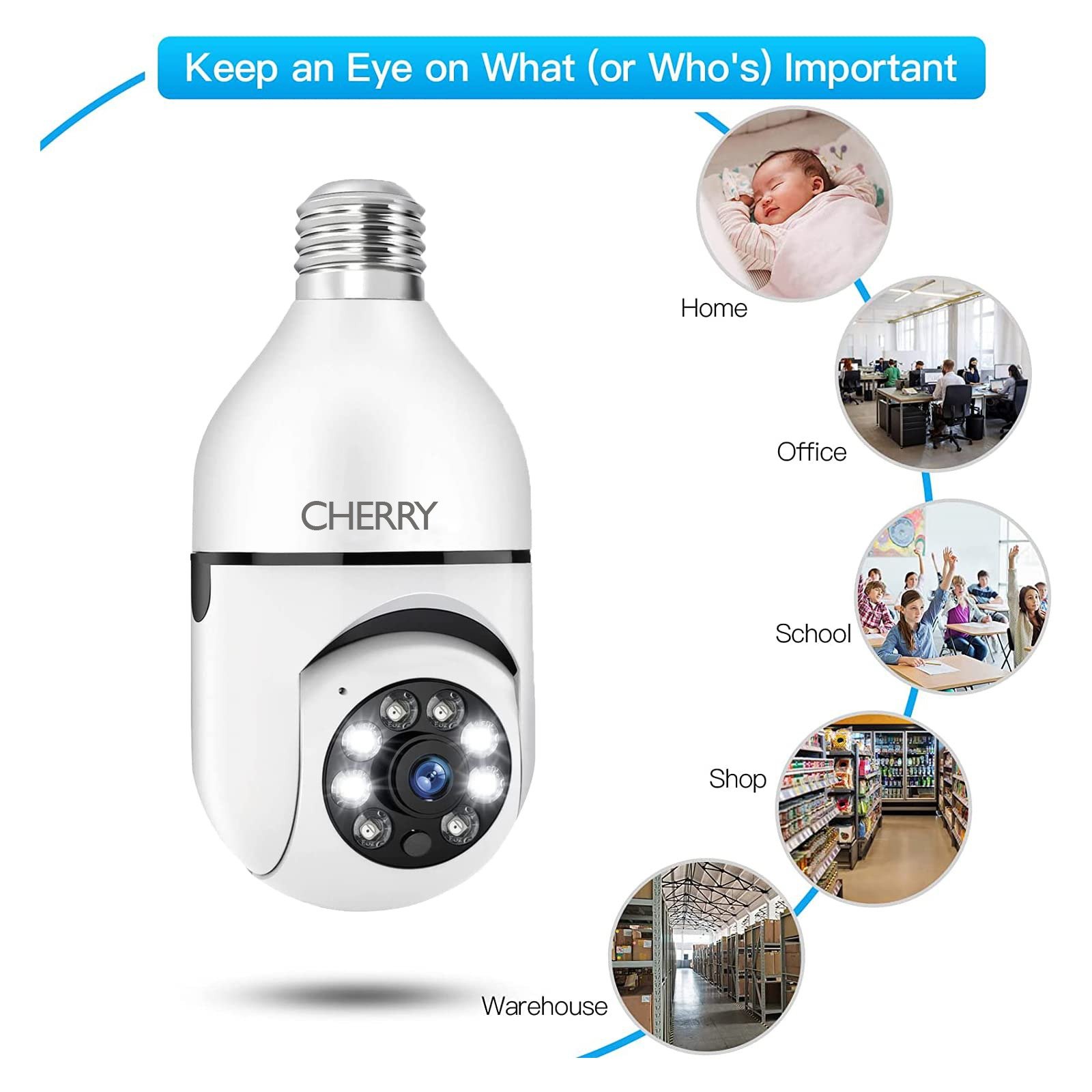 Cherry 2 Megapixel WiFi Bulb Camera — photo 2
