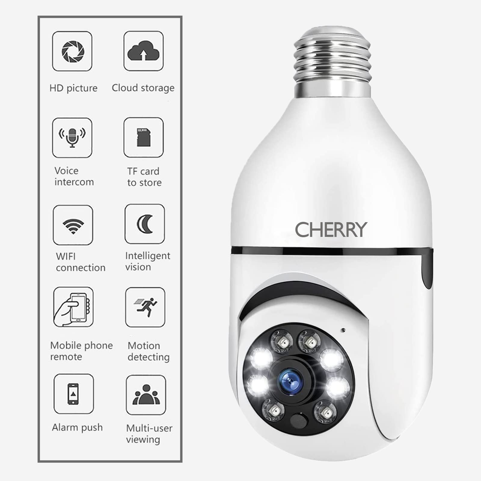 Cherry 2 Megapixel WiFi Bulb Camera — photo 4
